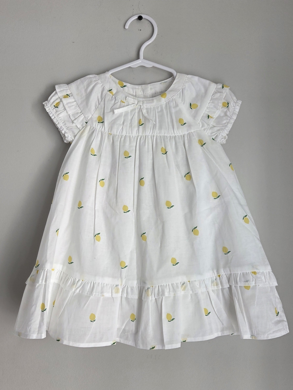 Janie and Jack White Lemon Print Dress 🍋